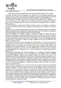 Déclaration liminaire SNES-FSU GT barême 24 mai 2108