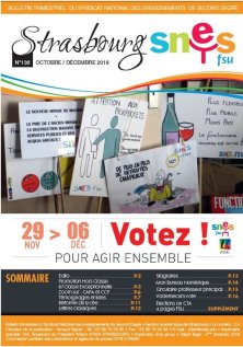 Strasbourg SNES n°136 - Spécial élections professionnelles