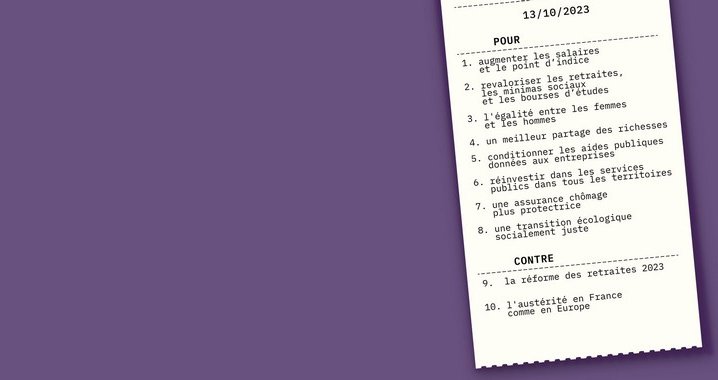 13 octobre : Contre l'austérité, pour les salaires et l'égalité (…)