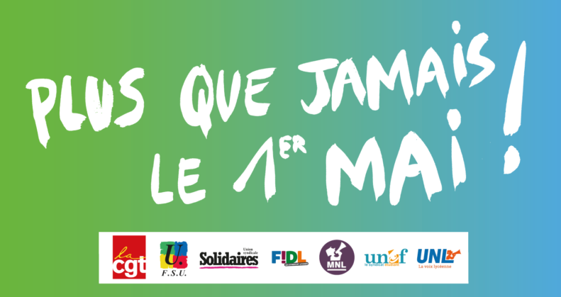 Plus que jamais le 1er Mai - Communiqué de presse unitaire