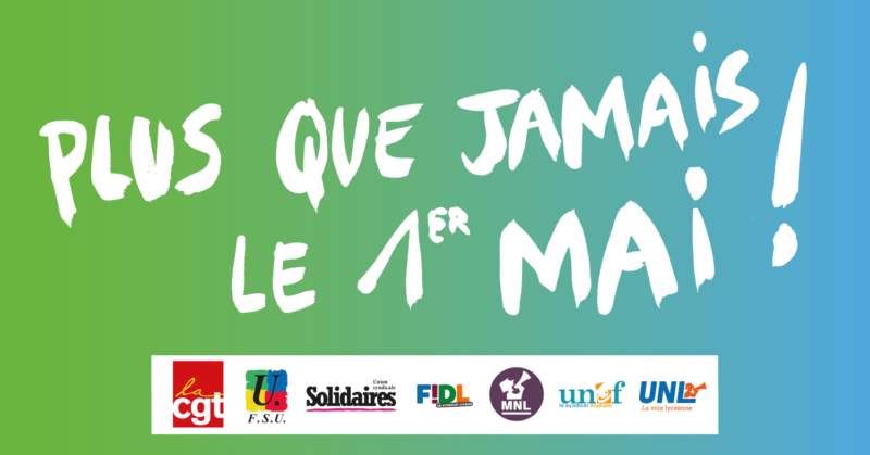 Plus que jamais le 1er Mai - Communiqué de presse unitaire