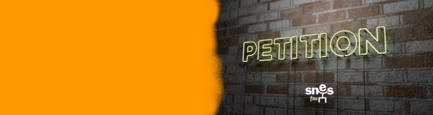 Pétition contre la diminution des postes aux concours