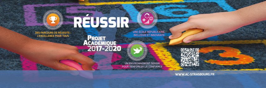 Le projet d'académie 2017 – 2020 est arrivé !