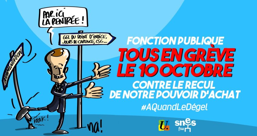 Fonction publique : mobilisé.e.s le 10 octobre !